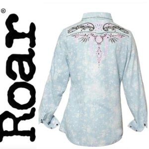 ROAR “Sweet Ellie” Embroidered Western Shirt